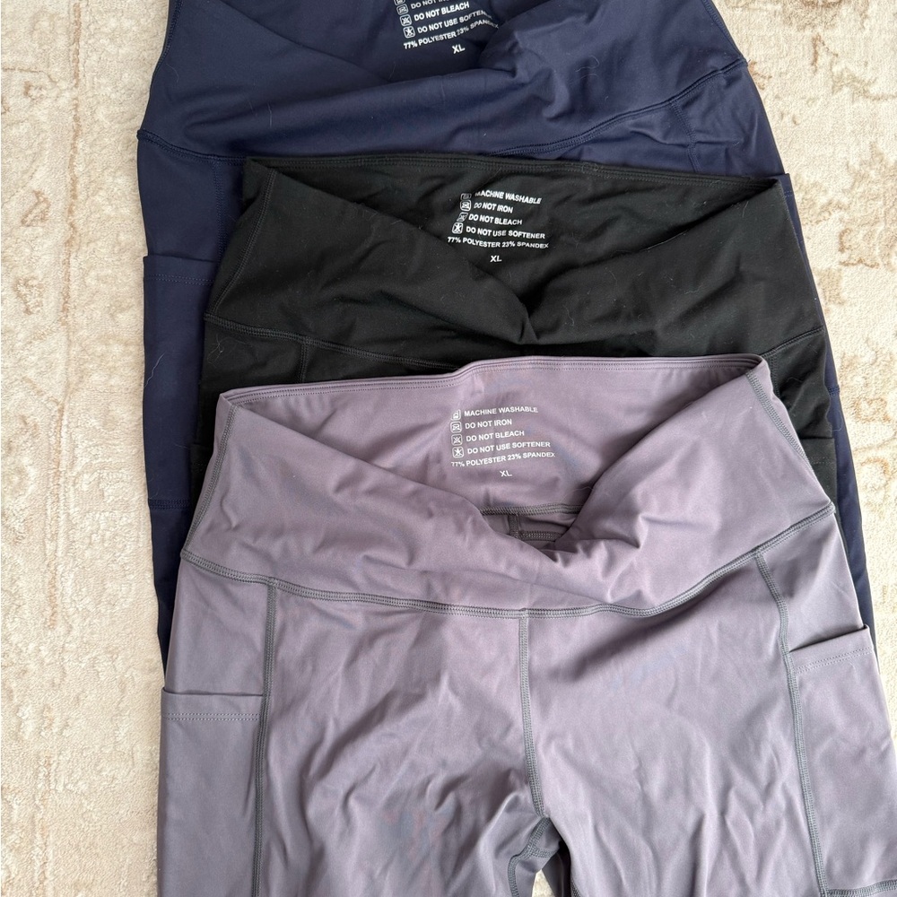 Women's Leggings - Black, Navy, Gray